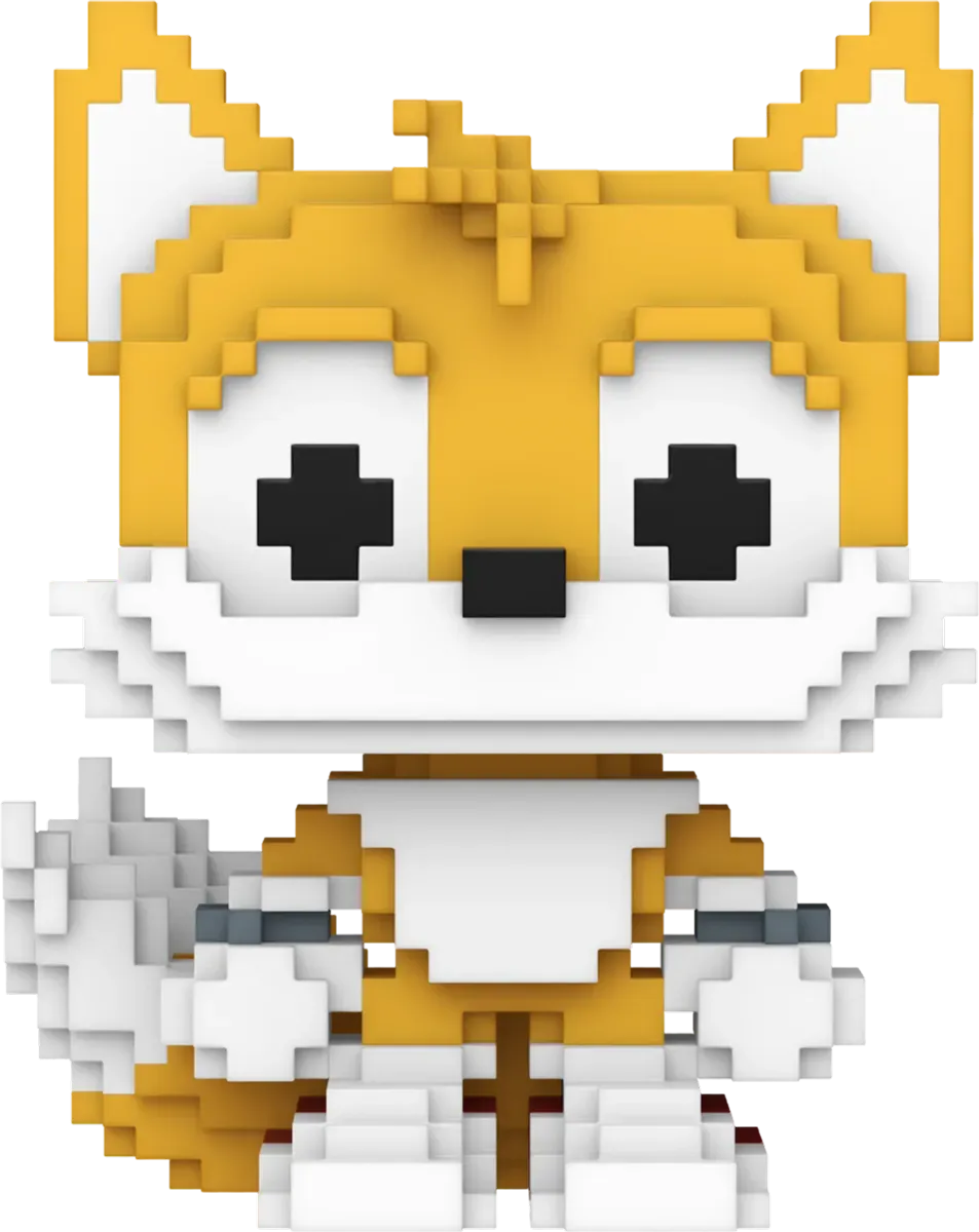 FUN83036 Sonic the Hedgehog - Tails 8-Bit US Exclusive Pop! Vinyl [RS] - Funko - Titan Pop Culture