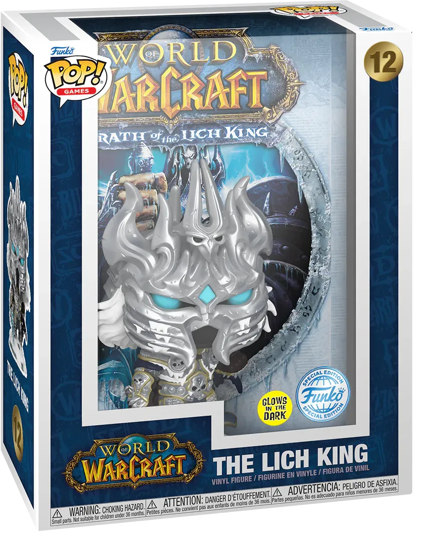 FUN83039 World of Warcraft: Wrath of the Lich King - Lich King Glow-in-the-Dark Pop! Game Covers Vinyl [RS] - Funko - Titan Pop Culture