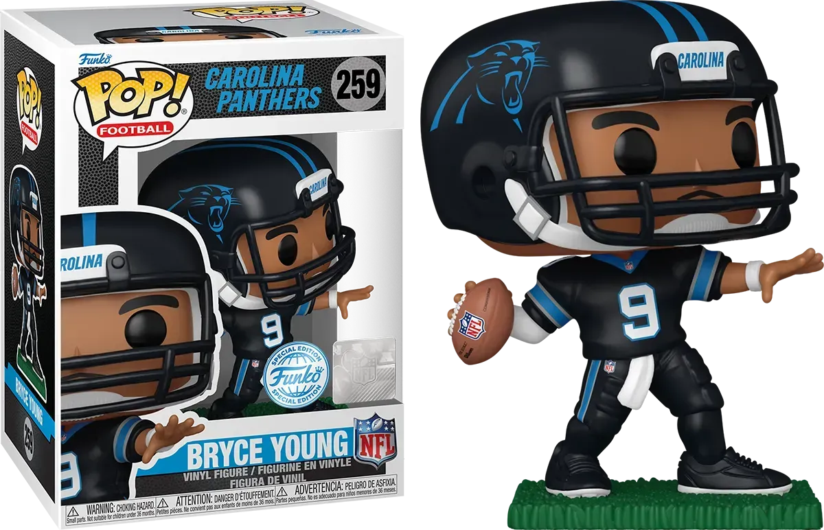 FUN83043 NFL: Panthers - Bryce Young US Exclusive Pop! Vinyl [RS] - Funko - Titan Pop Culture