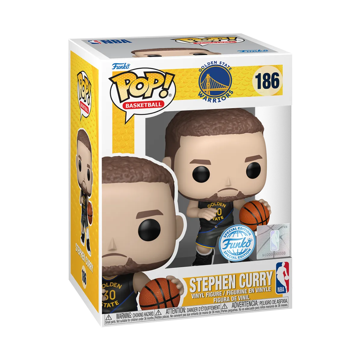 NBA: Warriors - Stephen Curry US Exclusive Pop! Vinyl [RS]