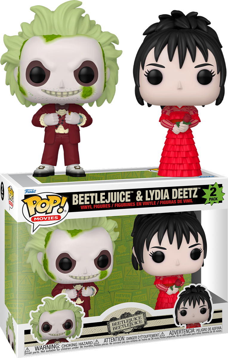 FUN83087 Beetlejuice Beetlejuice - Beetlejuice & Lydia Deetz Pop! Vinyl 2-Pack - Funko - Titan Pop Culture