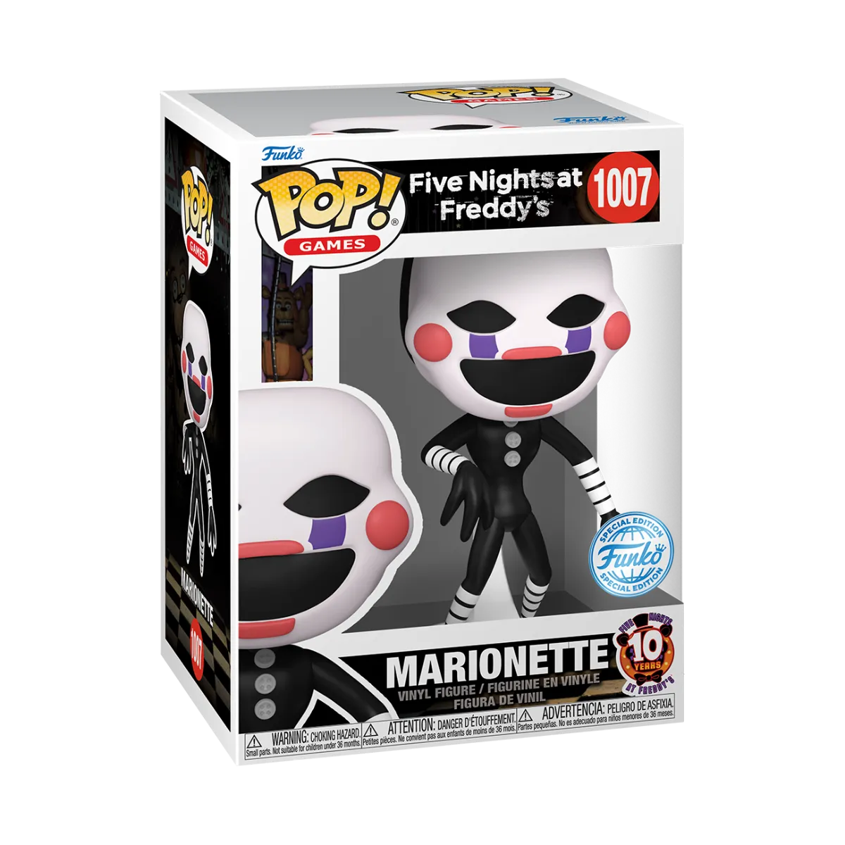 Five Nights at Freddy's: 10th Anniversary - Marionette US Exclusive Pop! Vinyl [RS]