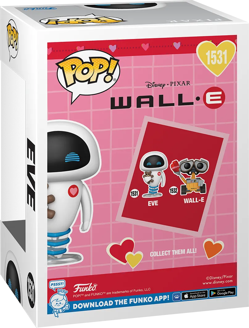 FUN83094 Wall-E - Eve Valentine Pop! Vinyl - Funko - Titan Pop Culture