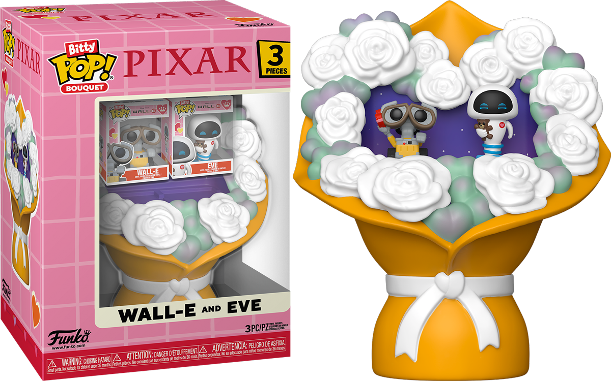 Wall-E - Wall-E & Eve Valentines Bitty Pop! Bouquet 2-Pack