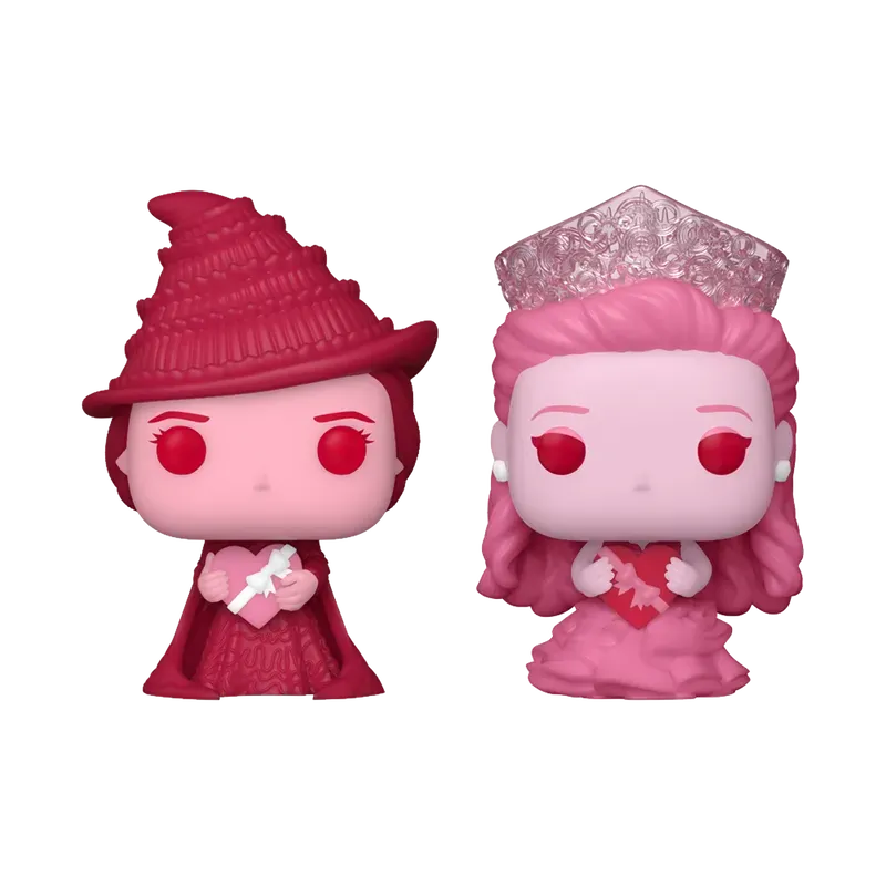 FUN83097 Wicked (2024) - Elphaba & Glinda Valentines Pocket Pop! 2-Pack - Funko - Titan Pop Culture