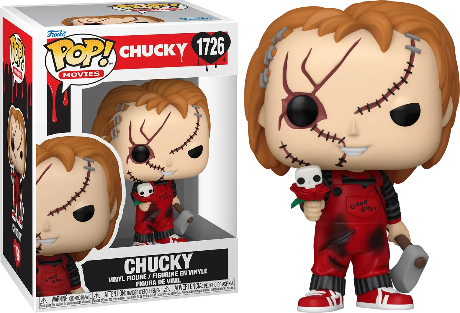 FUN83102 Child's Play - Chucky Valentine Pop! Vinyl - Funko - Titan Pop Culture