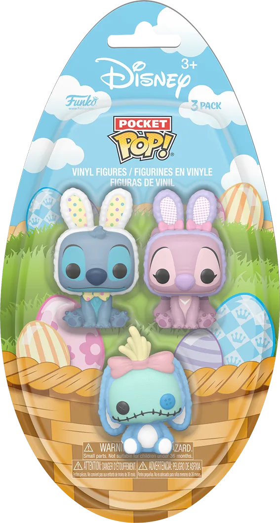 FUN83110 Lilo & Stitch - Easter Pocket Pop! 3-Pack - Funko - Titan Pop Culture