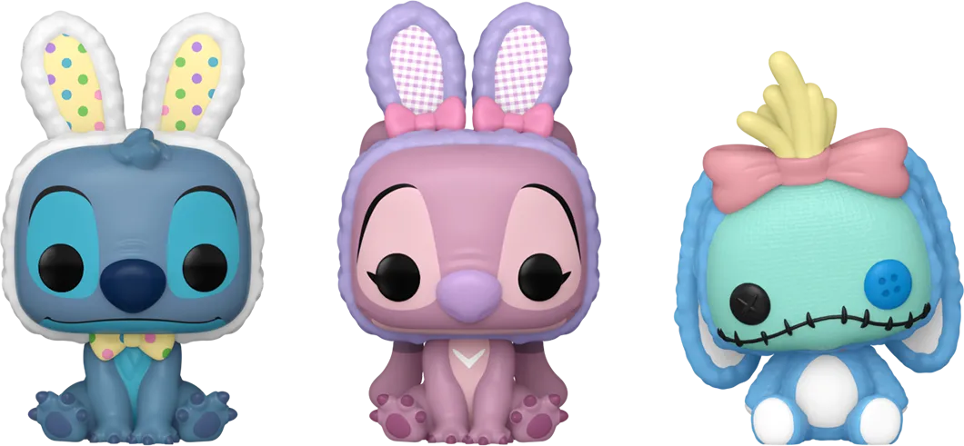 FUN83110 Lilo & Stitch - Easter Pocket Pop! 3-Pack - Funko - Titan Pop Culture