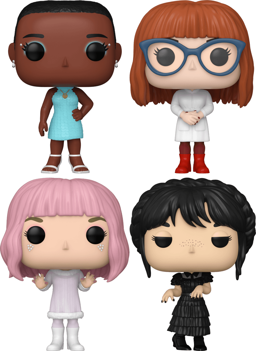 FUN83313 + FUN83314 + FUN83315 + FUN83316 Wednesday (2022) - Rave'N Dance Pop! Vinyl Bundle (Set of 4) - Funko - Titan Pop Culture