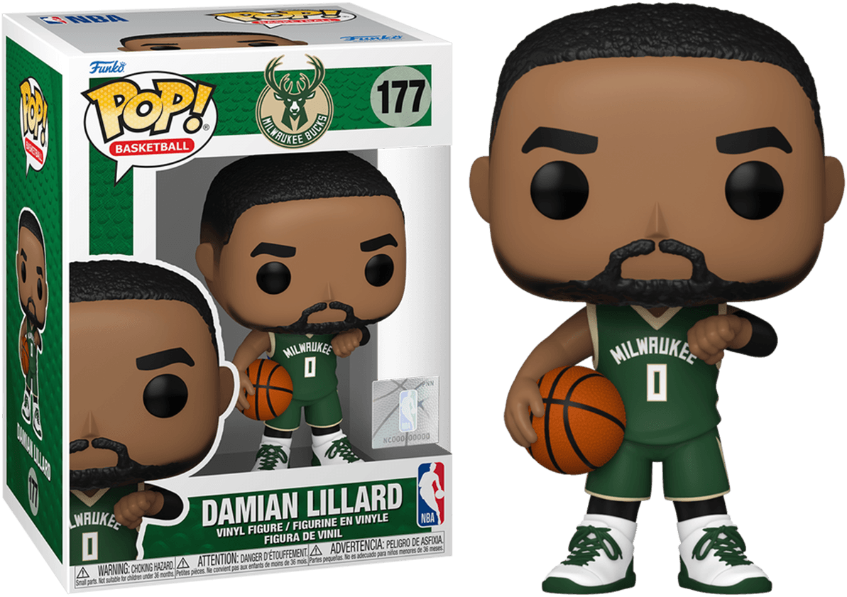 FUN83408 NBA: Bucks - Damian Lillard Pop! Vinyl - Funko - Titan Pop Culture