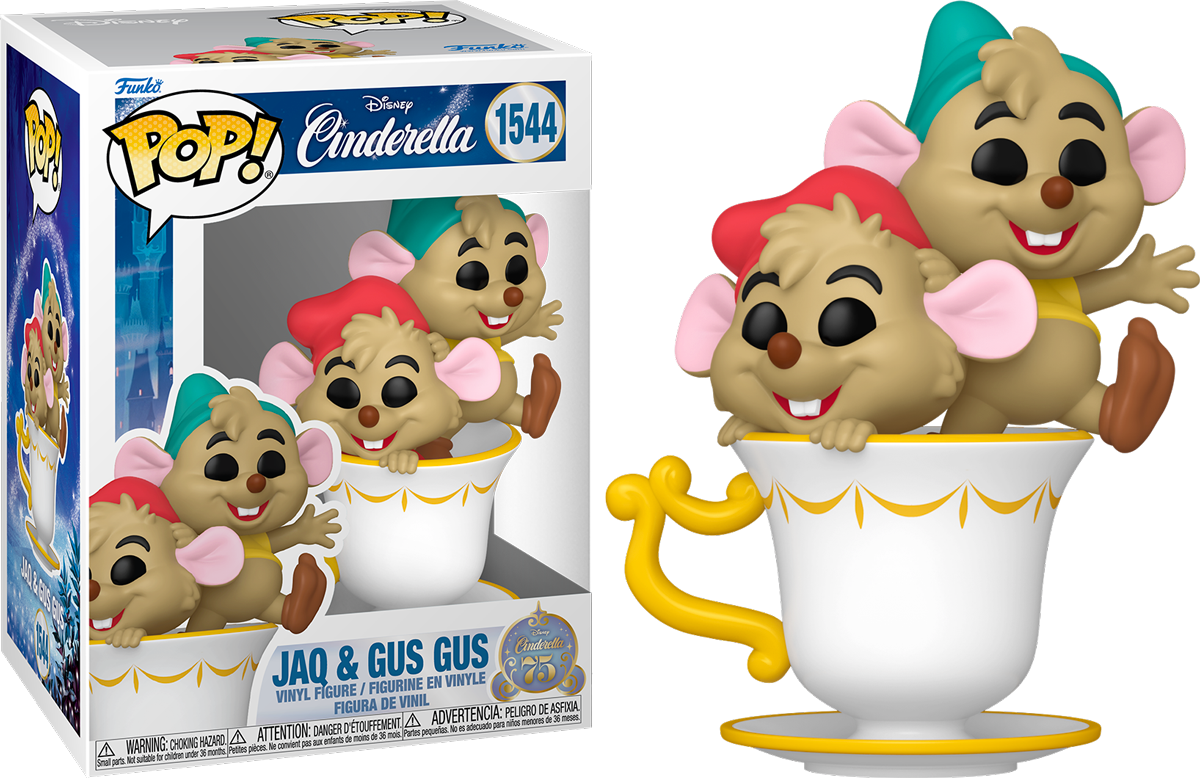 Cinderella (1950): 75th Anniversary - Jaq & Gus Gus in Cup Pop! Vinyl