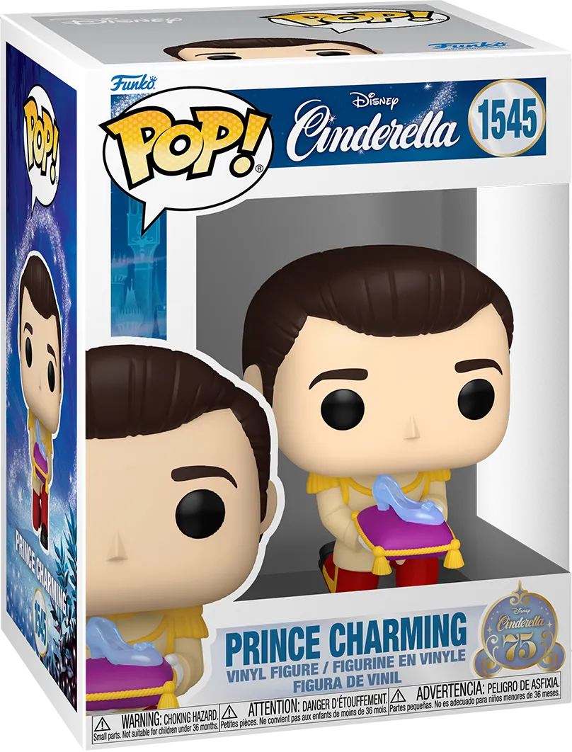 FUN83459 Cinderella (1950): 75th Anniversary - Prince Charming Pop! Vinyl - Funko - Titan Pop Culture