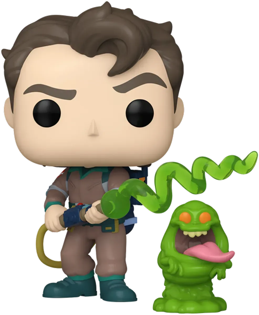 FUN83476 The Real Ghostbusters (TV'86) - Venkman with Slimer Pop! Vinyl - Funko - Titan Pop Culture