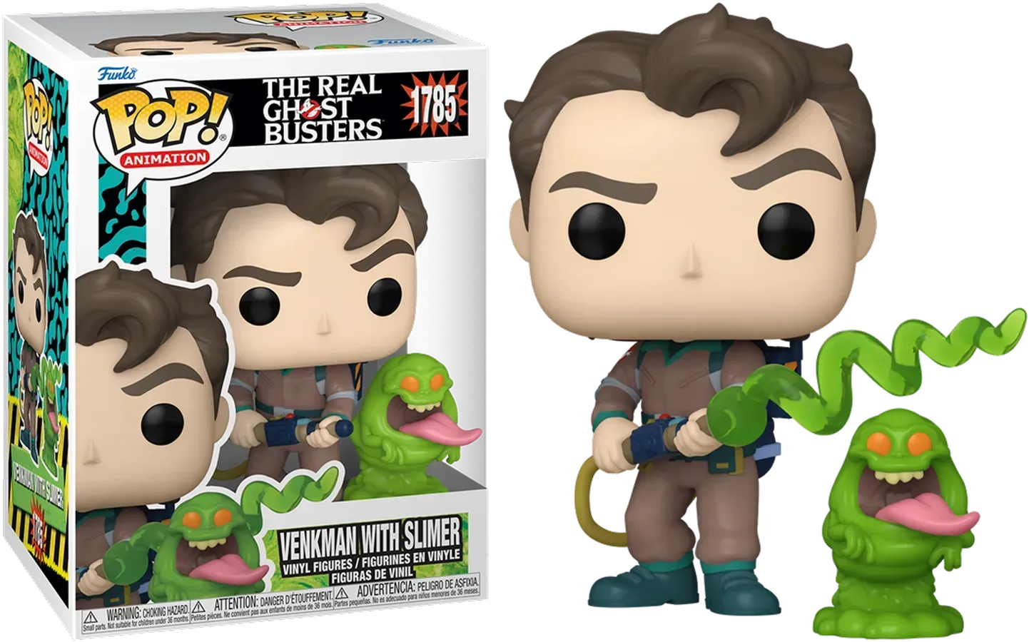 FUN83476 The Real Ghostbusters (TV'86) - Venkman with Slimer Pop! Vinyl - Funko - Titan Pop Culture