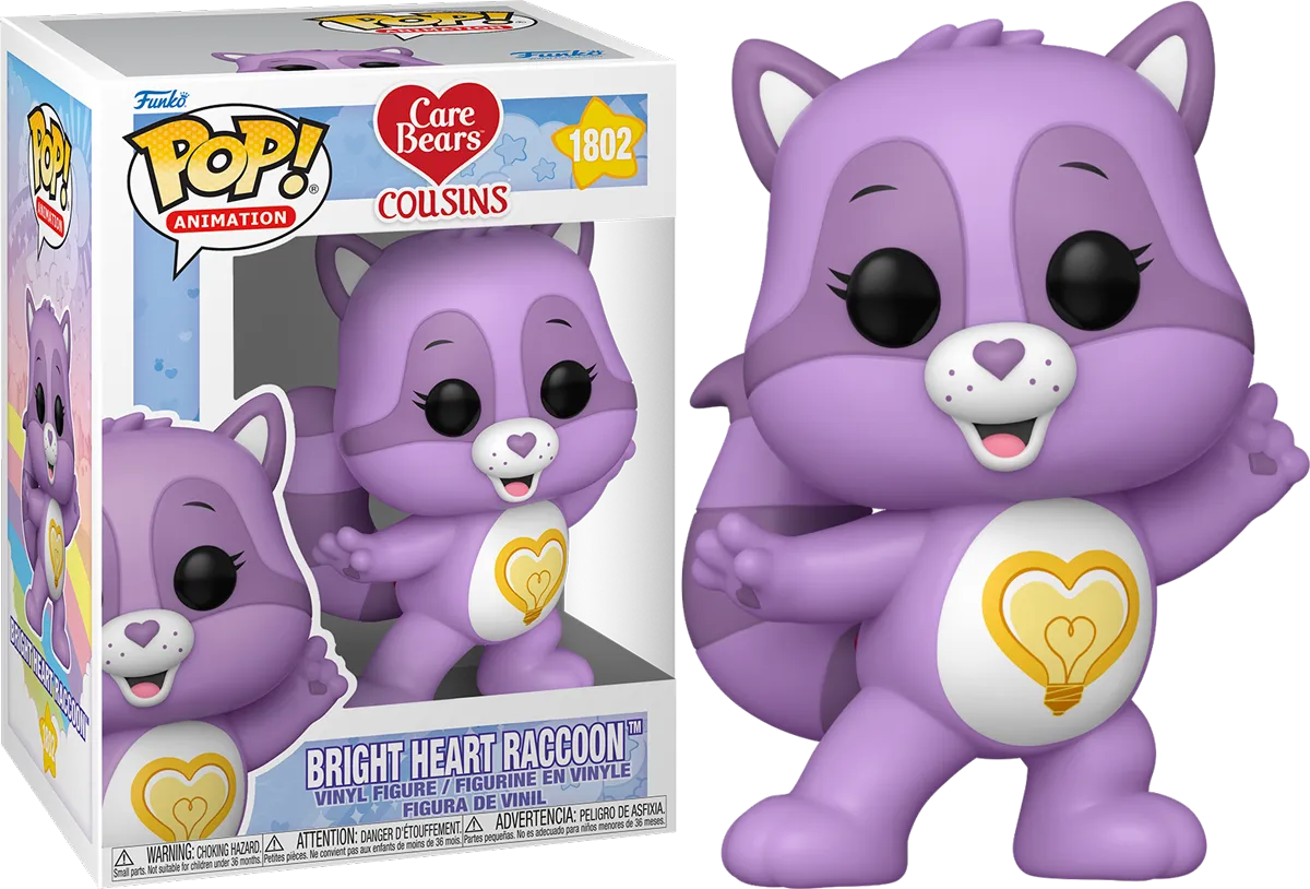 FUN83494 Care Bear Cousins - Bright Heart Raccoon Pop! Vinyl - Funko - Titan Pop Culture