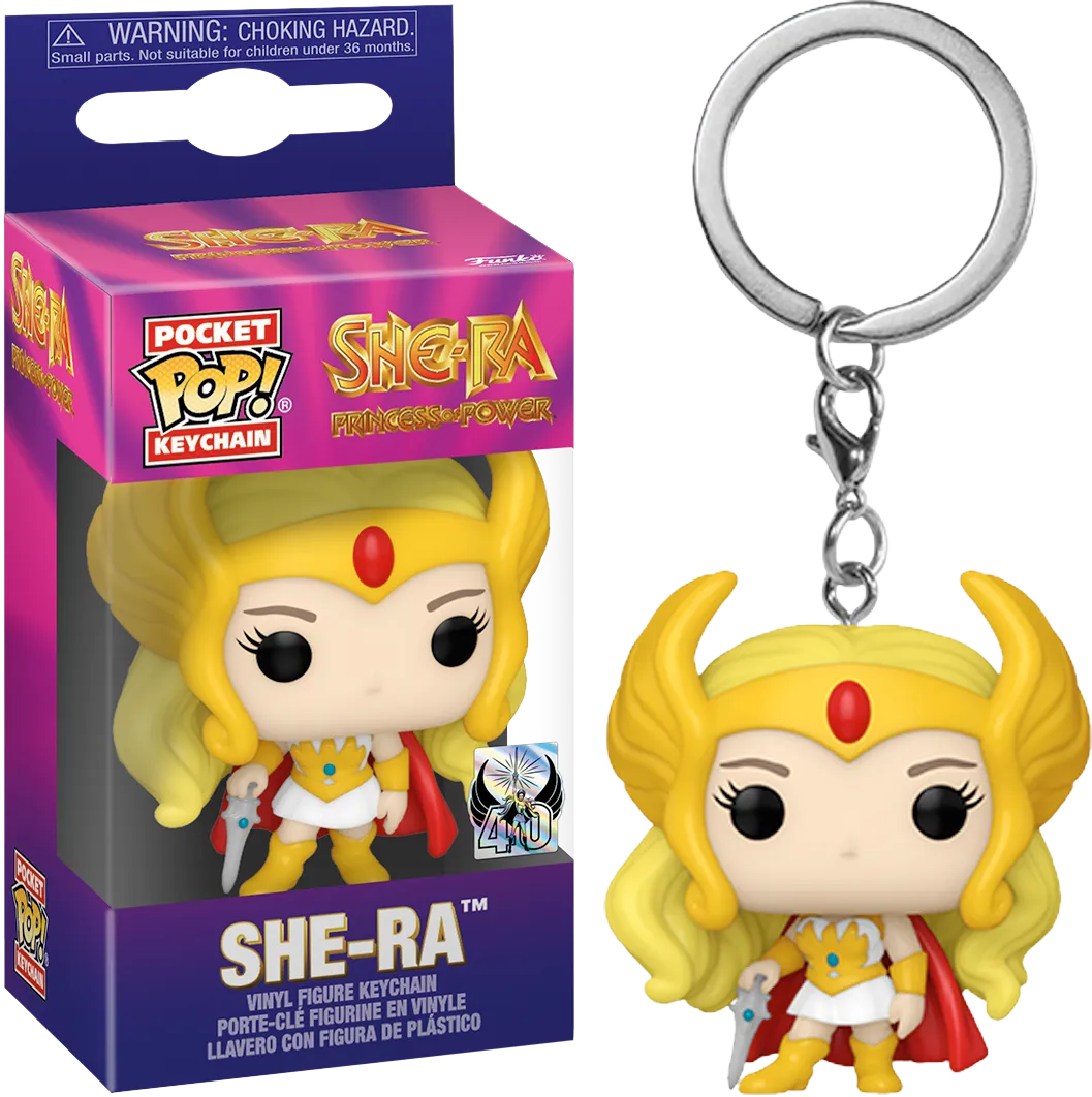 FUN83495 She-Ra: 40th Anniversary - She-Ra Pop! Keychain - Funko - Titan Pop Culture