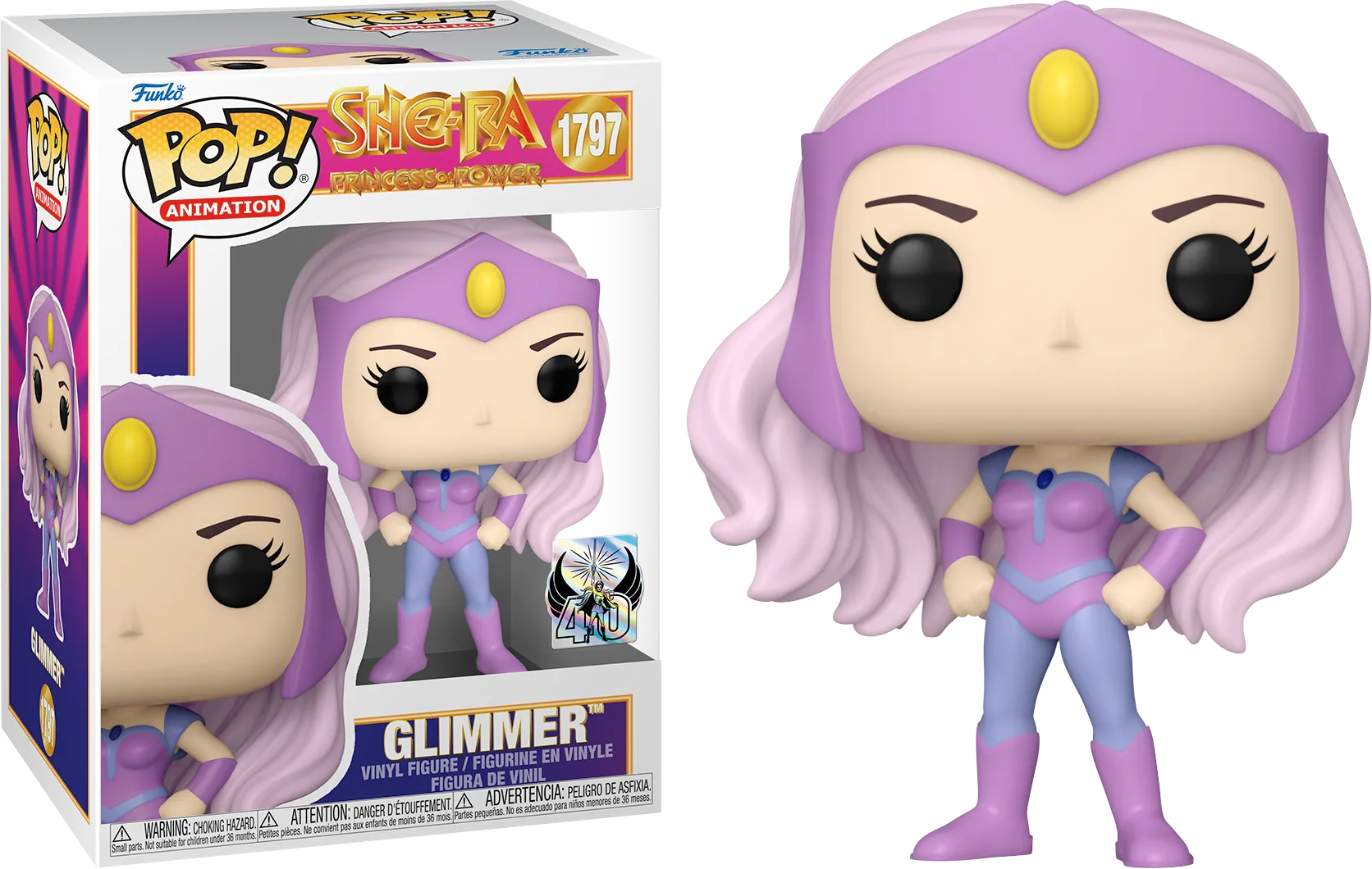 FUN83496 She-Ra: 40th Anniversary - Glimmer Pop! Vinyl - Funko - Titan Pop Culture