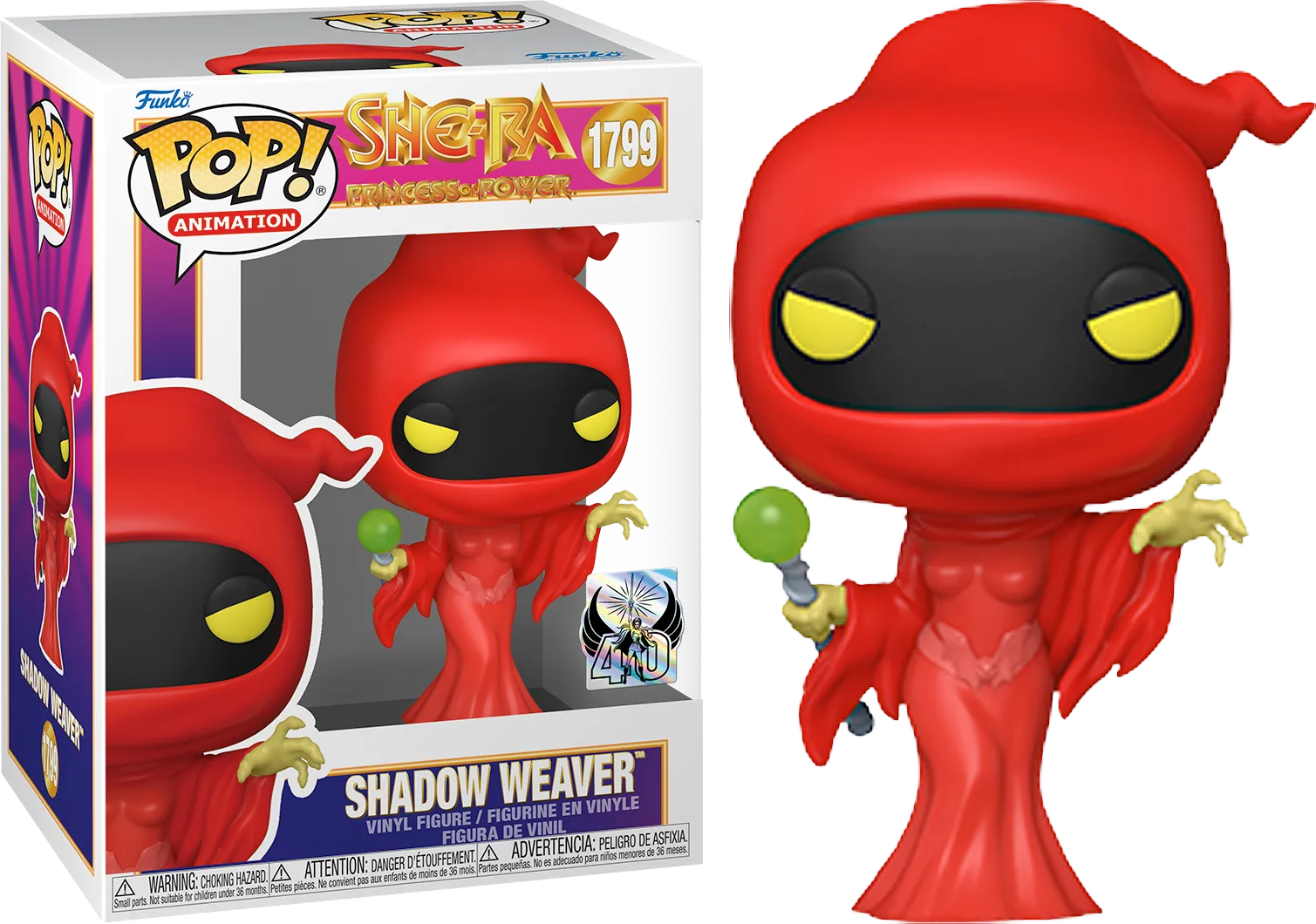 FUN83498 She-Ra: 40th Anniversary - Shadow Weaver Pop! Vinyl - Funko - Titan Pop Culture