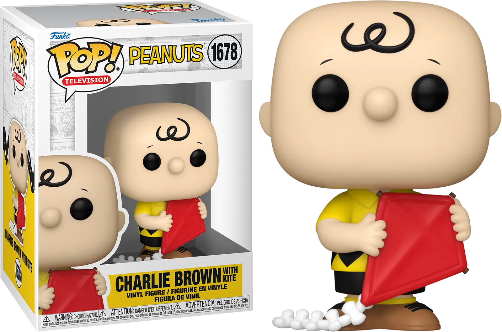 FUN83506 Peanuts - Charlie Brown with Kite Pop! Vinyl - Funko - Titan Pop Culture