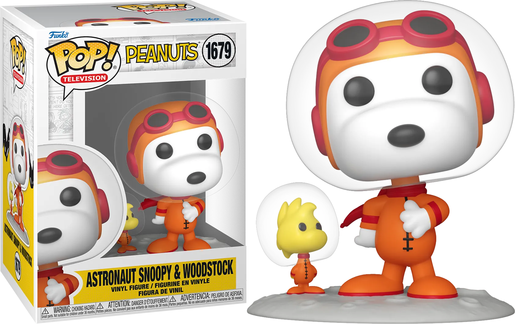 FUN83507 Peanuts - Astronaut Snoopy & Woodstock Pop! Vinyl - Funko - Titan Pop Culture