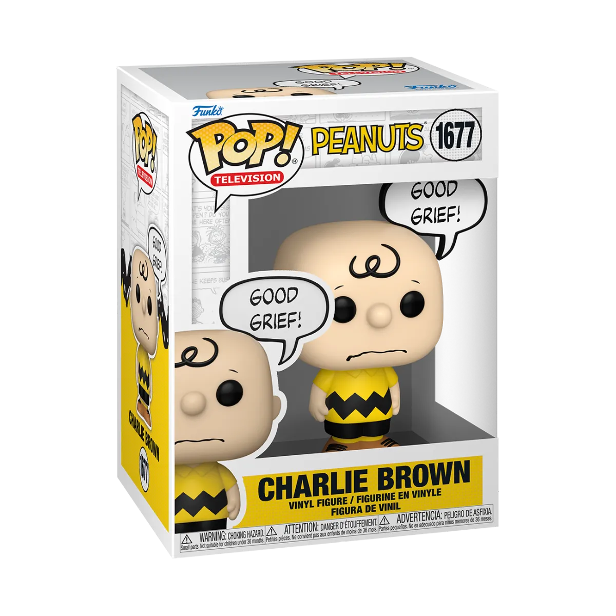 FUN83508 Peanuts - Charlie Brown (Good Grief) Pop! Viny - Funko - Titan Pop Culture