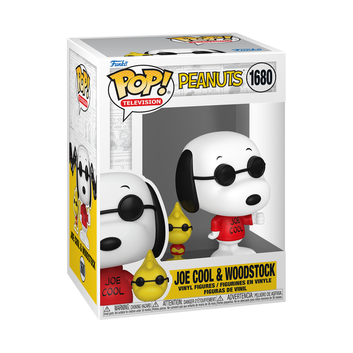 FUN83509 Peanuts - Joe Cool & Woodstock Pop! Vinyl - Funko - Titan Pop Culture