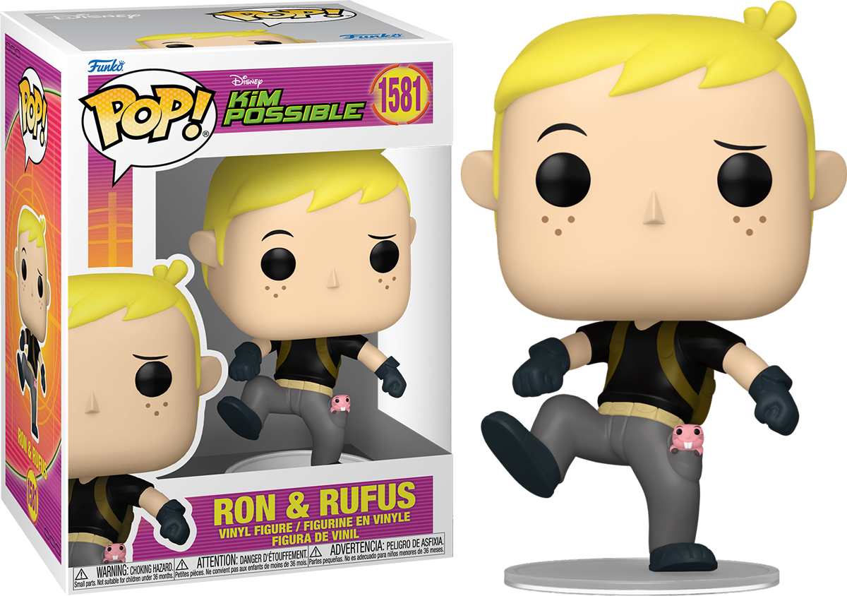 Kim Possible - Ron with Rufus Pop! Vinyl