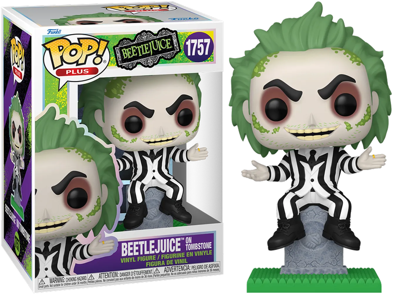 FUN83562 Beetlejuice - Beetlejuice on Tombstone Pop! Vinyl - Funko - Titan Pop Culture