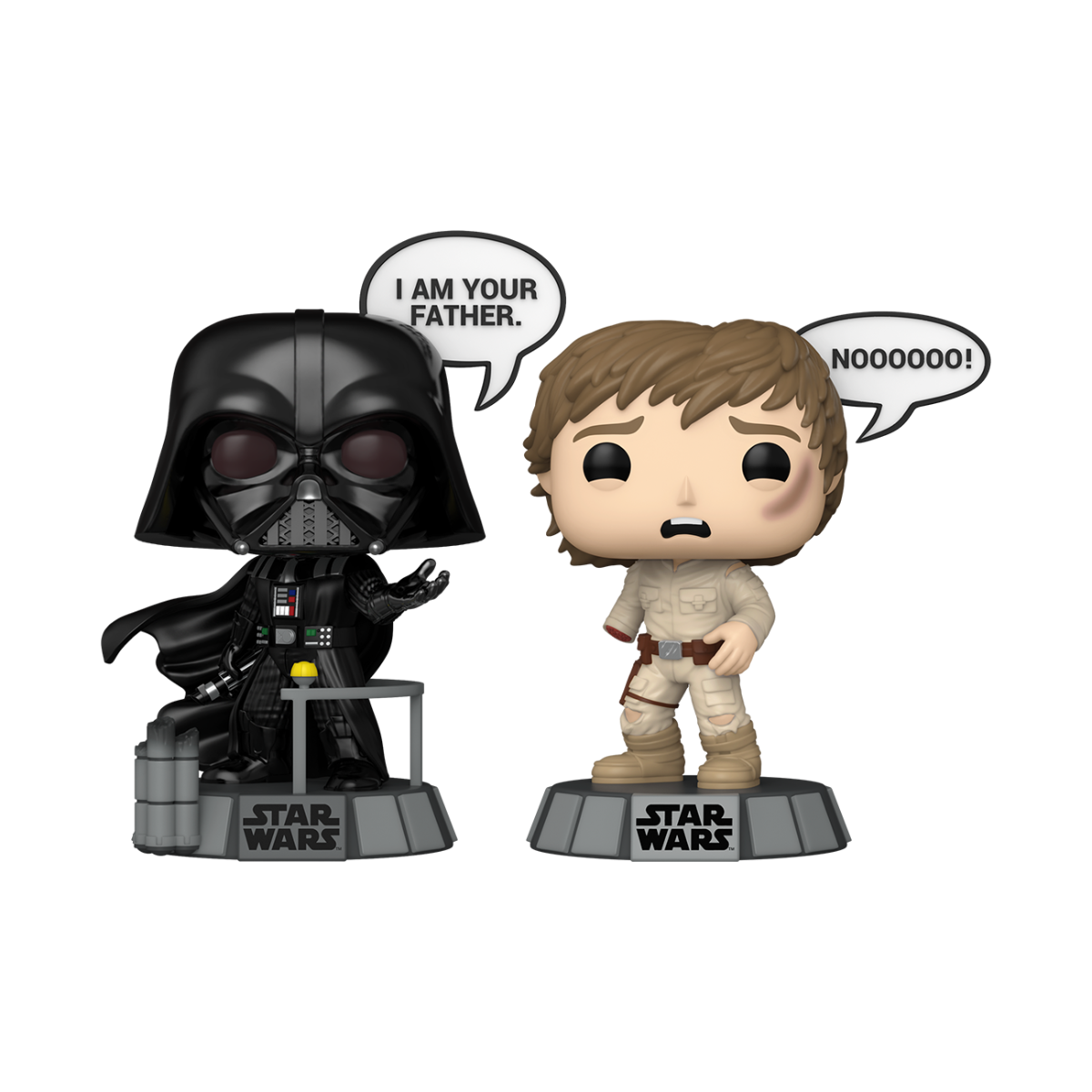 FUN83594 Star Wars - Darth Vader & Luke Skywalker Pop! Sayings 2-Pack - Funko - Titan Pop Culture