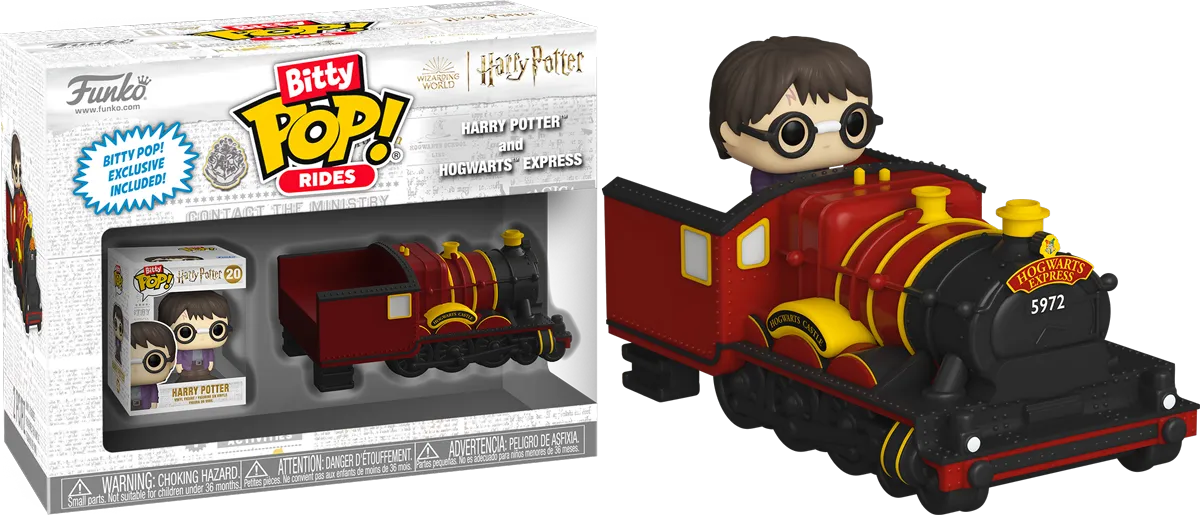 FUN83622 Harry Potter - Harry with Train Bitty Pop! Ride - Funko - Titan Pop Culture