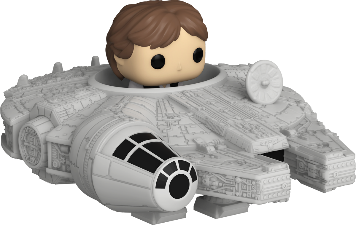 FUN83623 Star Wars - Han Solo with Millenium Falcon Bitty Pop! Ride - Funko - Titan Pop Culture