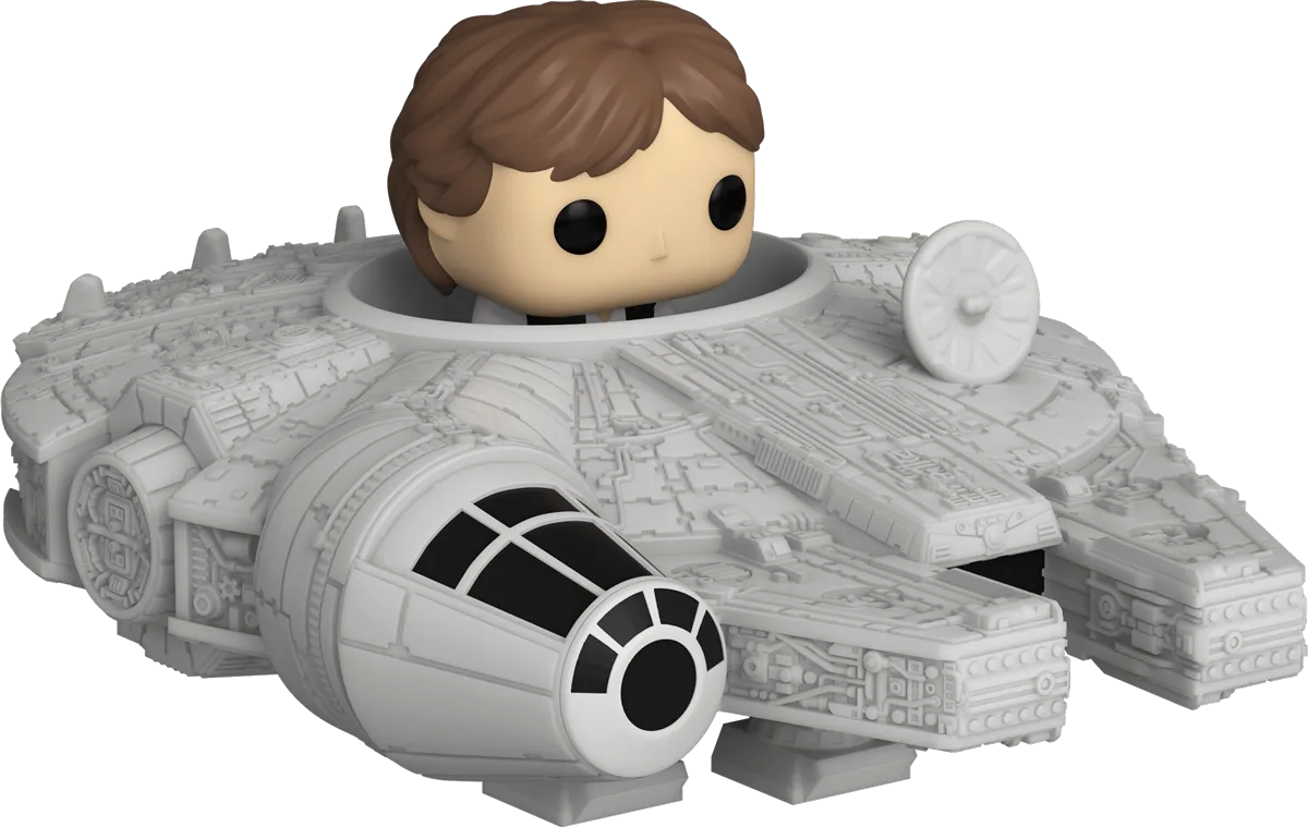 FUN83623 Star Wars - Han Solo with Millenium Falcon Bitty Pop! Ride - Funko - Titan Pop Culture