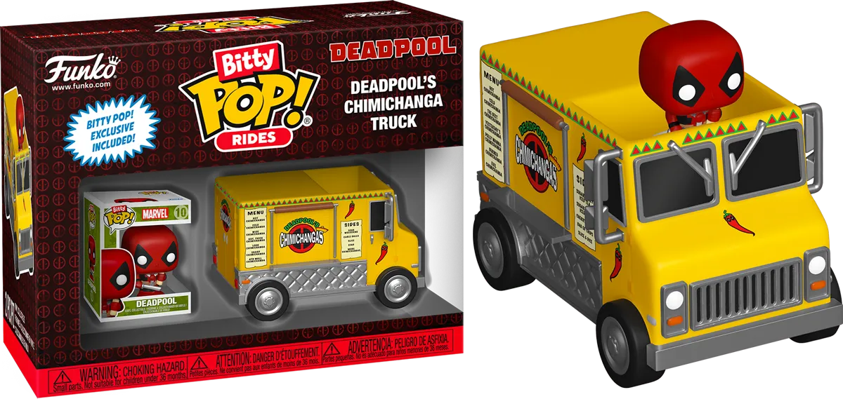 FUN83625 Marvel Comics - Deadpool with Food Truck Bitty Pop! Ride - Funko - Titan Pop Culture