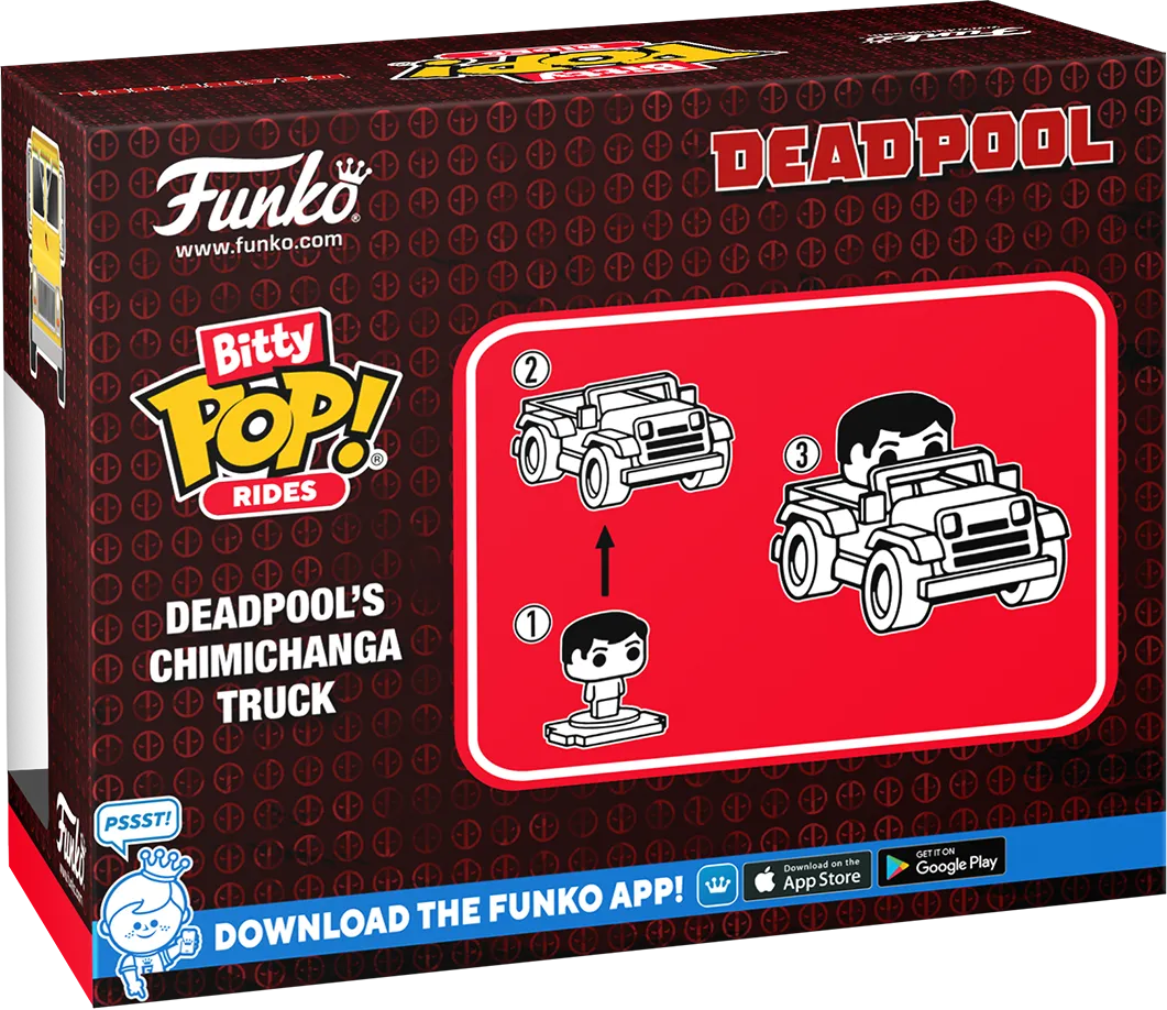 FUN83625 Marvel Comics - Deadpool with Food Truck Bitty Pop! Ride - Funko - Titan Pop Culture