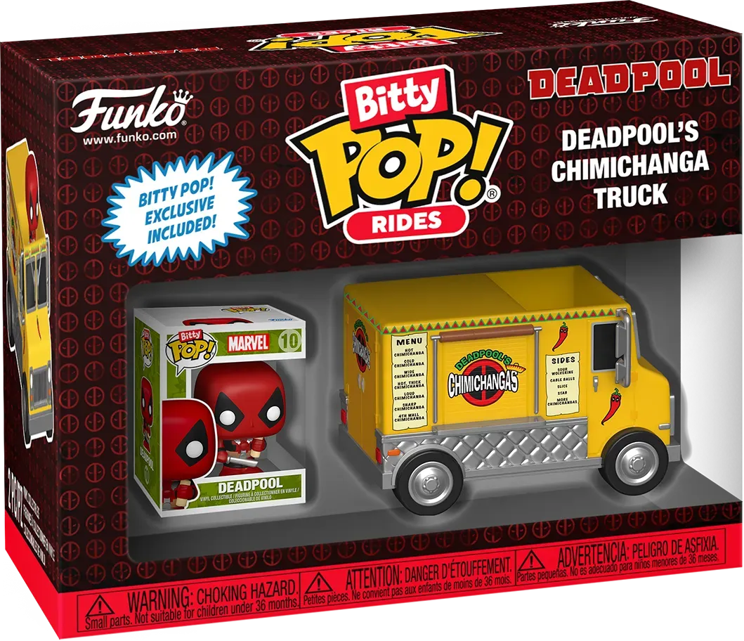 FUN83625 Marvel Comics - Deadpool with Food Truck Bitty Pop! Ride - Funko - Titan Pop Culture