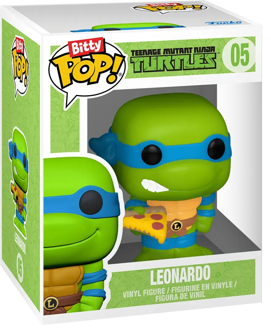 FUN83626 Teenage Mutant Ninja Turtles - Leonardo with Teenage Mutant Ninja Turtles Van Bitty Pop! Ride - Funko - Titan Pop Culture