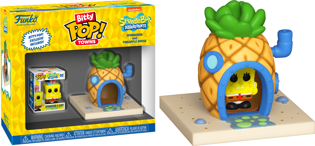 FUN83638 SpongeBob Squarepants - SpongeBob's House Bitty Pop! Town - Funko - Titan Pop Culture