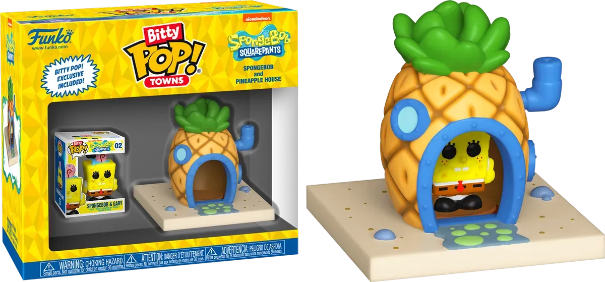 FUN83638 SpongeBob Squarepants - SpongeBob's House Bitty Pop! Town - Funko - Titan Pop Culture