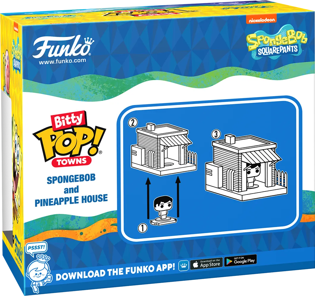 FUN83638 SpongeBob Squarepants - SpongeBob's House Bitty Pop! Town - Funko - Titan Pop Culture