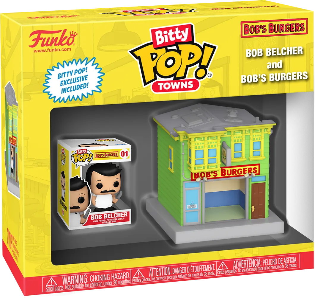 FUN83641 Bob's Burgers - Bob's Burgers Bitty Pop! Town - Funko - Titan Pop Culture