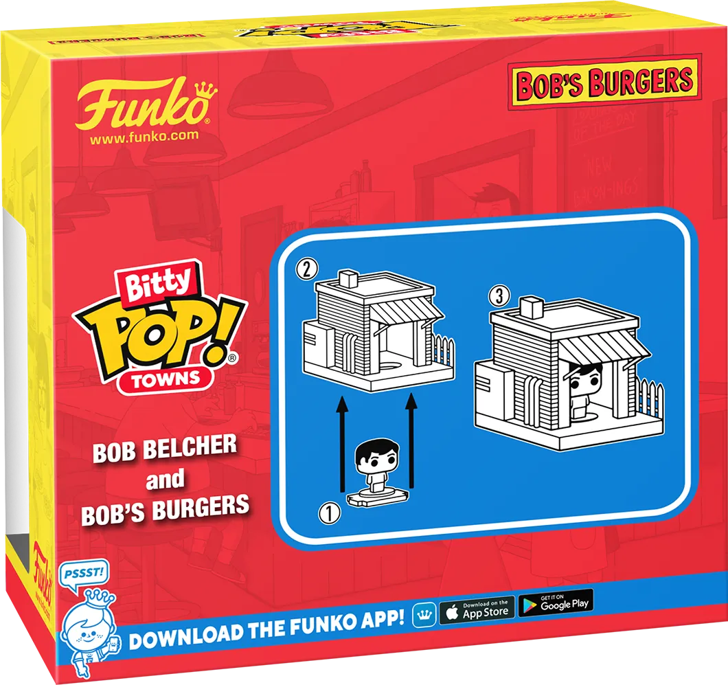 FUN83641 Bob's Burgers - Bob's Burgers Bitty Pop! Town - Funko - Titan Pop Culture