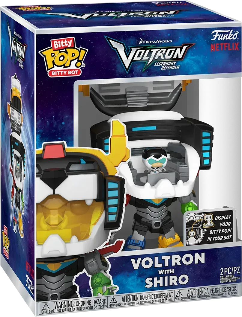 FUN83642 Voltron - Voltron with Shiro Bitty Pop! Bot - Funko - Titan Pop Culture