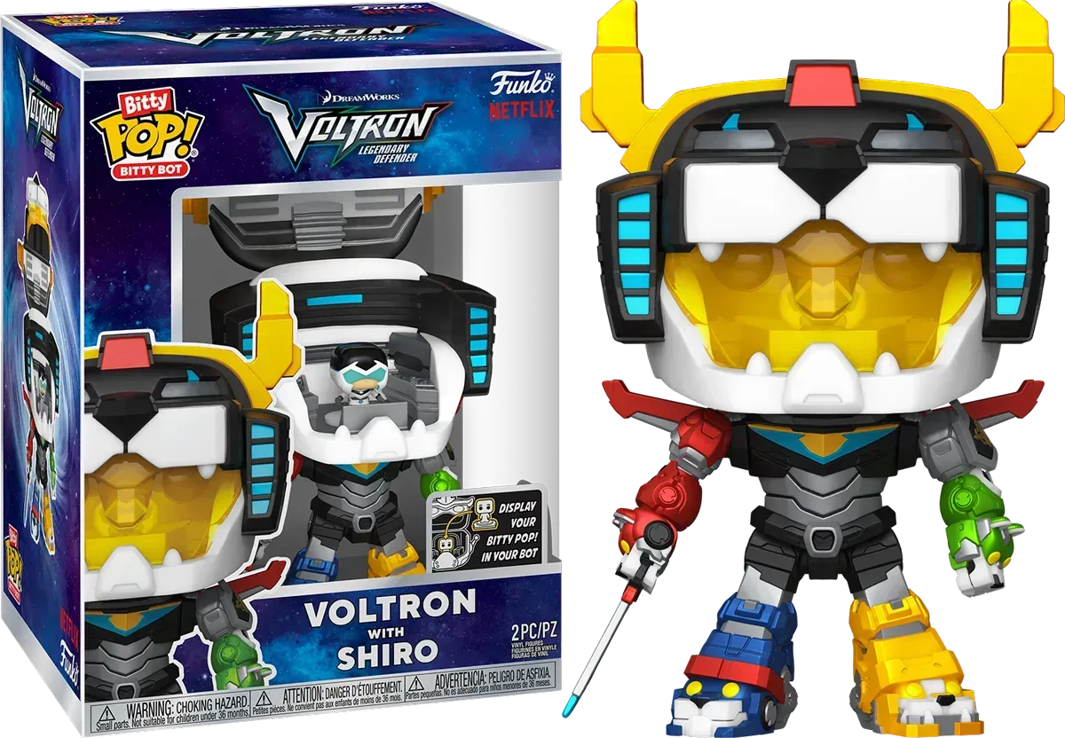 FUN83642 Voltron - Voltron with Shiro Bitty Pop! Bot - Funko - Titan Pop Culture