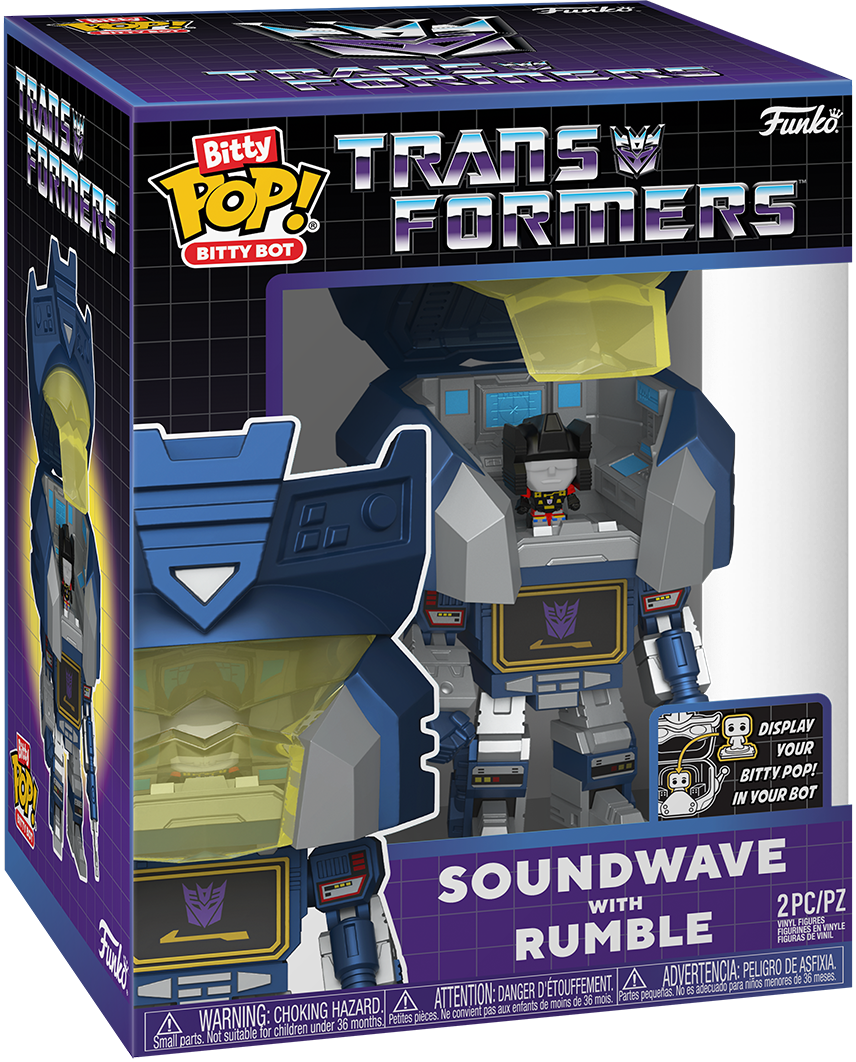 FUN83643 Transformers - Soundwave with Rumble Bitty Pop! Bot - Funko - Titan Pop Culture