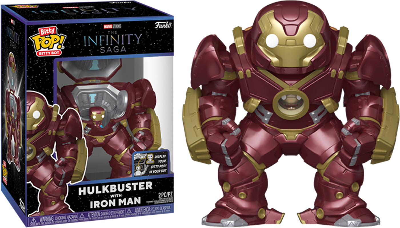 FUN83645 Marvel - Hulkbuster with Iron Man Bitty Pop! Bot - Funko - Titan Pop Culture