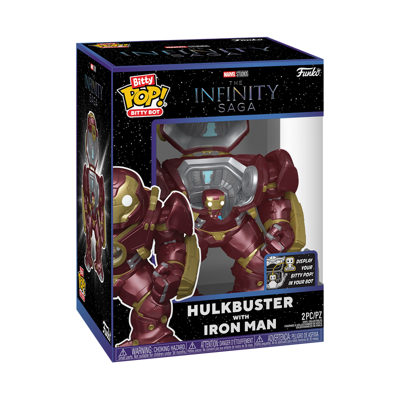 FUN83645 Marvel - Hulkbuster with Iron Man Bitty Pop! Bot - Funko - Titan Pop Culture