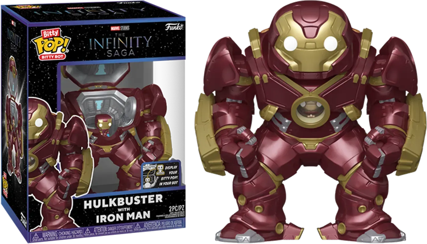 FUN83645 Marvel - Hulkbuster with Iron Man Bitty Pop! Bot - Funko - Titan Pop Culture