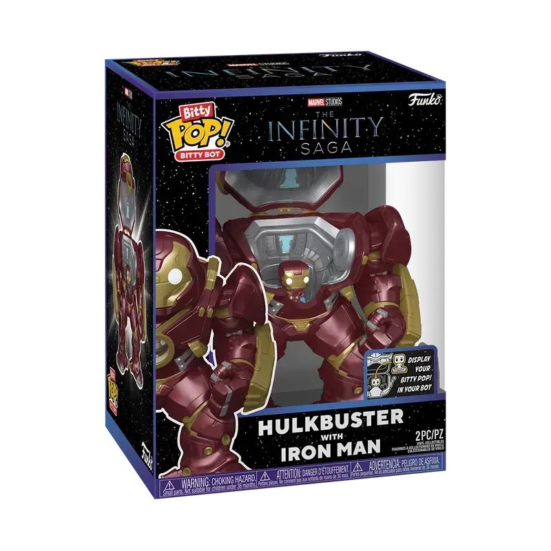 FUN83645 Marvel - Hulkbuster with Iron Man Bitty Pop! Bot - Funko - Titan Pop Culture