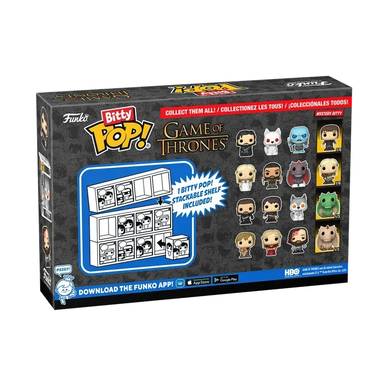 FUN83647 Game of Thrones - Jon Snow Bitty Pop! 4-Pack - Funko - Titan Pop Culture