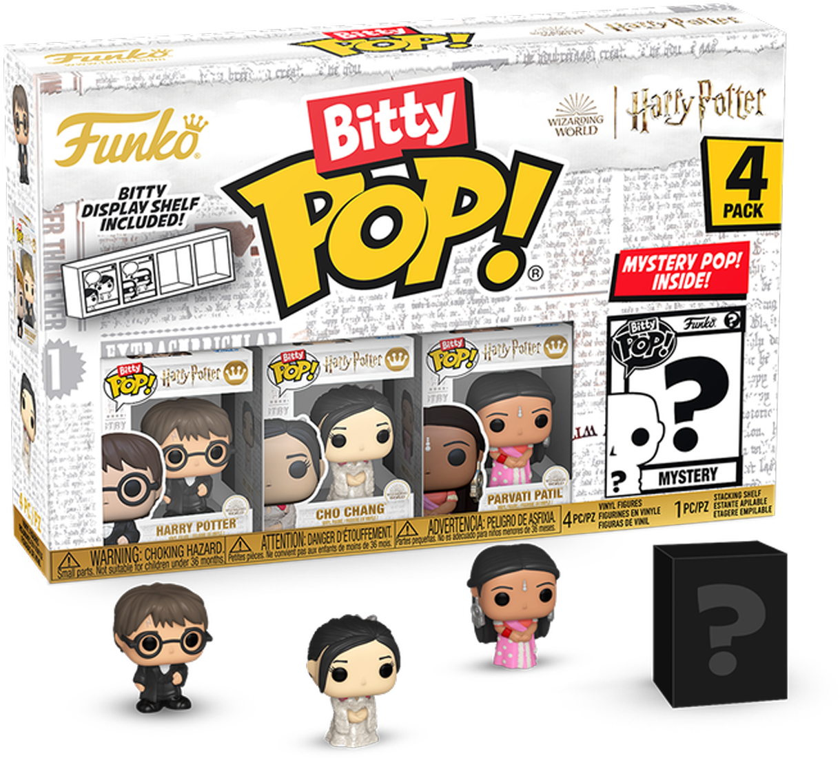 FUN83654 Harry Potter: Goblet of Fire - Harry Bitty Pop! 4-Pack - Funko - Titan Pop Culture